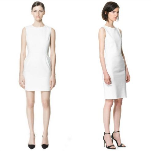 שמלה לבנה פשוטה